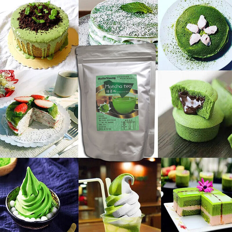 Natural Matcha Powder Milk Drink Green Tea Dessert Cake Edible Baking