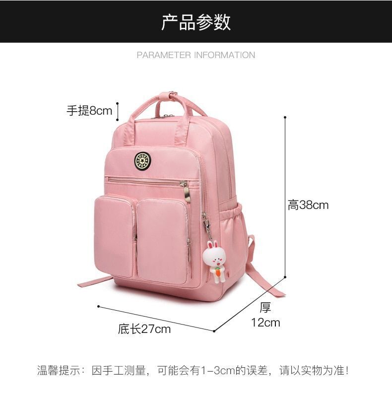 Nylon Backpack Large Traveling Bag Multi-Function Bags School Bookbag Polyester