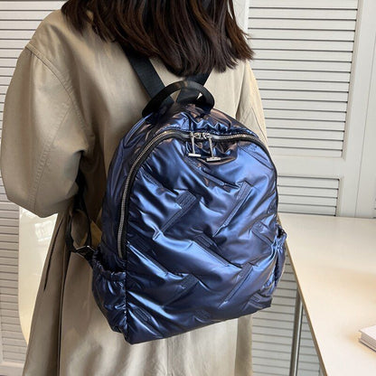 Space Down Backpack Women Minimalist Backpacks Traveling Back Bags 27*35*12 CM