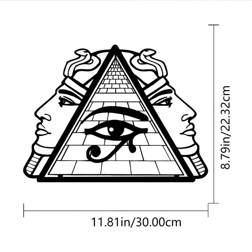 1pc Pyramid Theme Decor Wall Art Decorations, Indoor Living Room Classic Decor