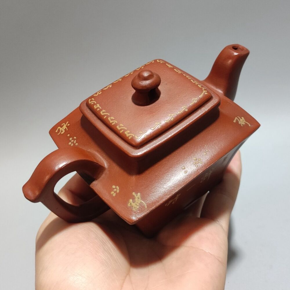 Vintage China Yixing Purple Clay Teapot Zisha Handmade Ceramic Exquisite Teaware