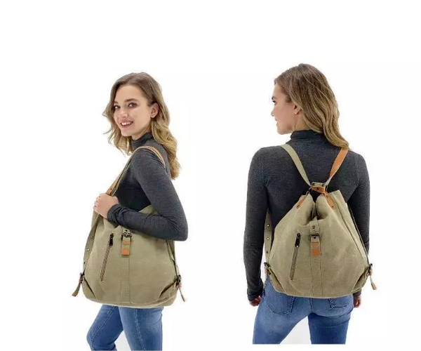 Canvas Women Shoulder Bags Multi Women Back Pack Students School Travel Bags