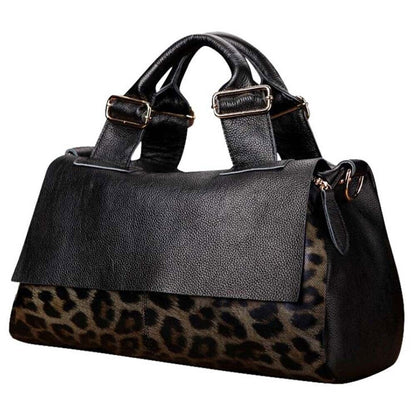 Genuine Leather Tote Handbags Travel Tote Ladies Shoulder Weekend Bags