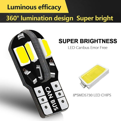 Plate Light Car LED Width Light CANBUS Lights License Auto Interior Bulbs 10Pcs