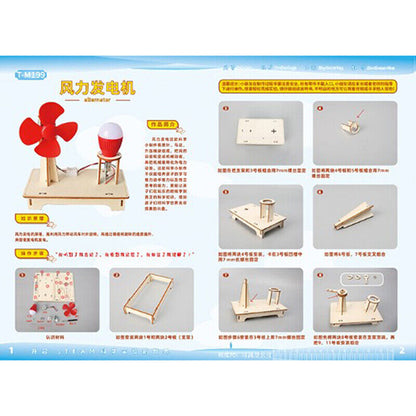 1Set DIY scientific experiment teaching materials for wind turbine students