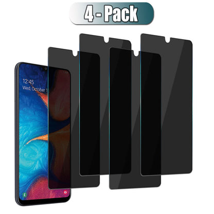 For Samsung Galaxy A20 Privacy Glossy Tempered Glass Anti-Spy Screen Protector