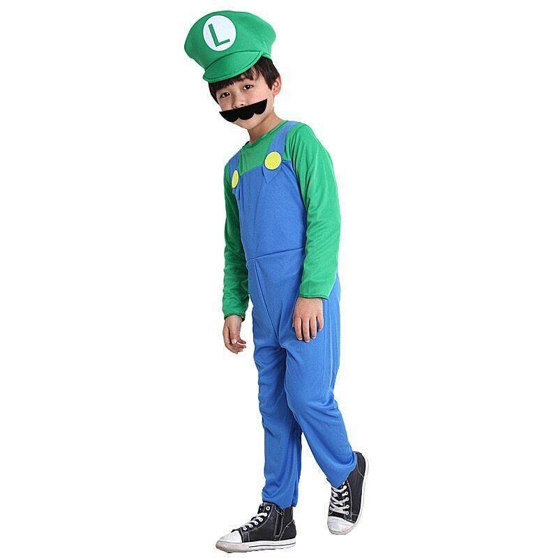Cosplay Disfraz De Super Mario Traje De Para Adultos Y Niã±os Fiesta De Hallowee
