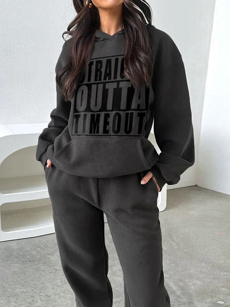 Suit Winter Spring Tracksuit Women 2 Pieces Set Sports Sweatshirts Sweatpants