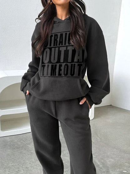 Suit Winter Spring Tracksuit Women 2 Pieces Set Sports Sweatshirts Sweatpants