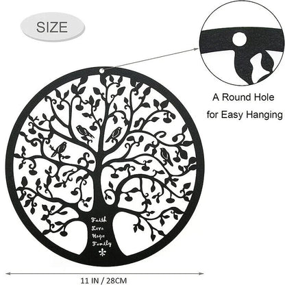 1pc, Tree Of Life Metal Wall Art 11"x11", Room Decor, Home Decor, Iron Art