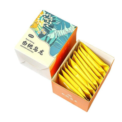 30g Box packed triangular tea bag white peach oolong tea flower fruit tea bag
