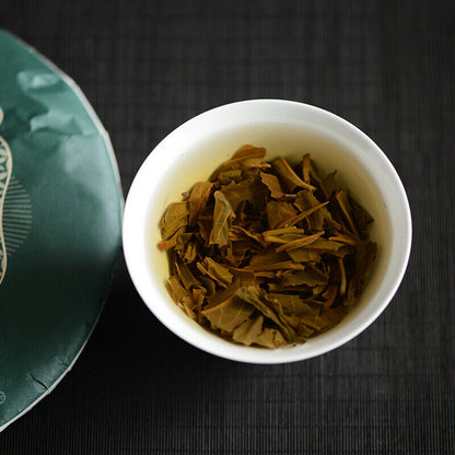 2021 TAETEA Raw Pu'er Tea Dayi Jade Leng Cui Batch 2101 Puer Pu-erh Raw Tea 357g