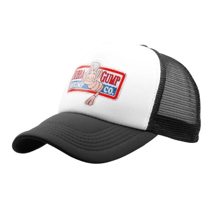Mens GUMP SHRIMP Mesh Baseball Cap Snapback Hat Adjustable Trucker Outdoor Sport
