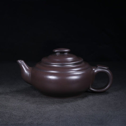 Chinese Yixing Zisha Clay Handmade Exquisite Teapot （上新桥 底款：武陵艺人）