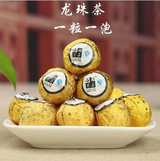 Chinese Fuding Spherical Elderly Beauty Preserving Long Life Eyebrow Handmade White Tea Ball-