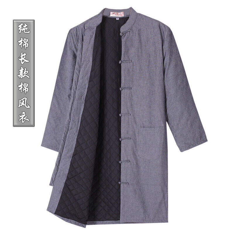 Chinese Traditional Tang Jacket Lonf Kung fu Tai chi Uniform Martial Coat Thick