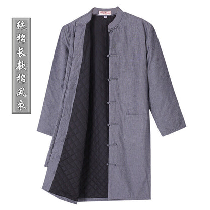 Chinese Traditional Tang Jacket Lonf Kung fu Tai chi Uniform Martial Coat Thick