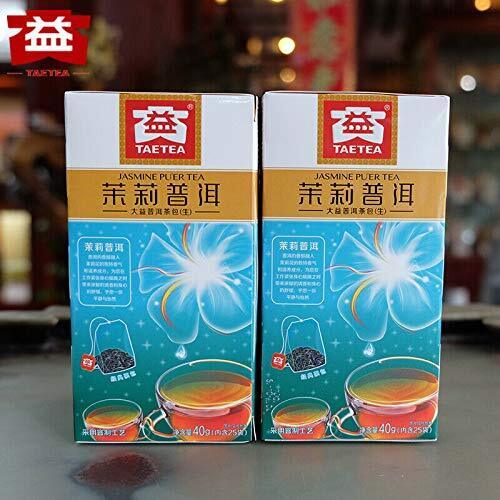 Jasmine Pu'er Tea Yunnan Dayi Tea Office Sheng Puerh Cha 25pcs Tea Bags