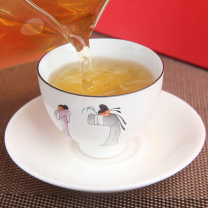Top-Grade Thin Sliced Pu'er Tea Cake Huahaoyueyuan Pu'er Tea Gift Tea 480g