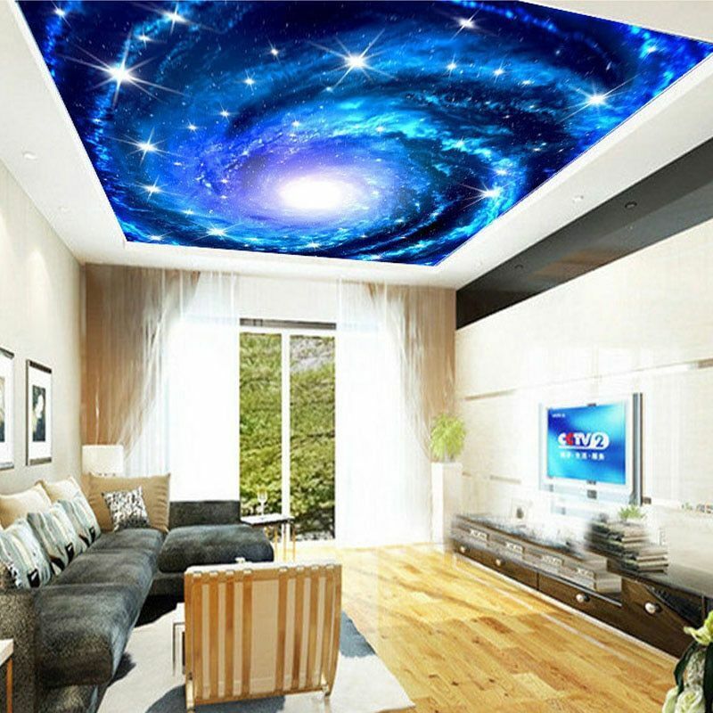 3D Photo Wallpaper Galaxy Stars Ceiling Fresco Art Home Wall Painting Decoration