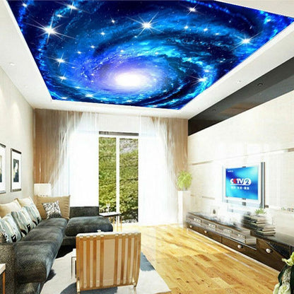 3D Photo Wallpaper Galaxy Stars Ceiling Fresco Art Home Wall Painting Decoration