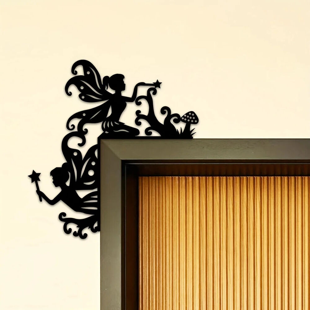 Metal Elf Decoration Wall Sticker Door Corner Decoration Door Frame
