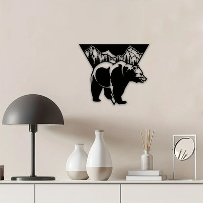 CIFBUY Metal Bear Wall Decor Bear Wall Art Decorations Wall Sculptures Wall