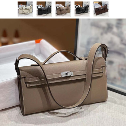 Small Real Leather Flap Purse Shoulder Bag Fashion Handbag Clutch Tote Turn-Lock
