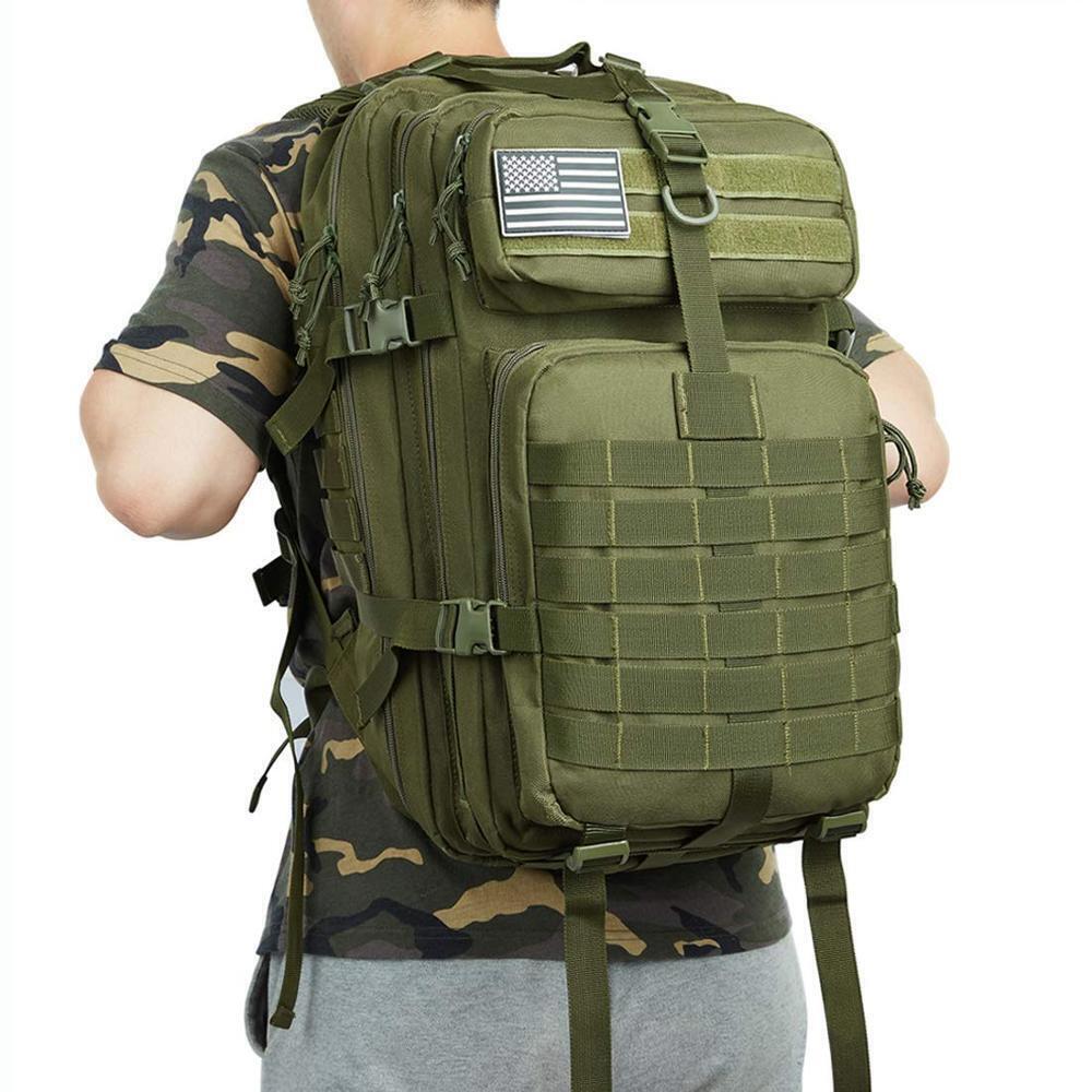 Tactical Backpack Men Army Softback Rucksack Sport Hiking Camping Hunting Bag