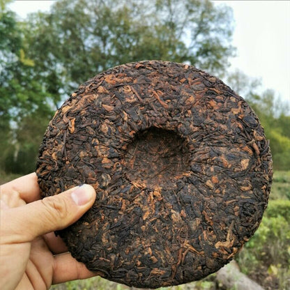 357g Premium Bulandashu Ripe Tea Zhonghong Yin Brown Mountain Big Tree Ripe Tea
