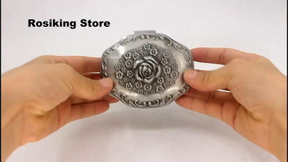 Music Box Emboss Alloy Metal Wind Up Sankyo Movements Hand Cranked Musical Boxes