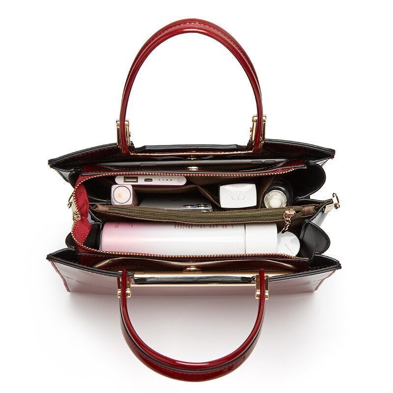 2023 New Leather Female Handbag All-match Ladies Shoulder Bag