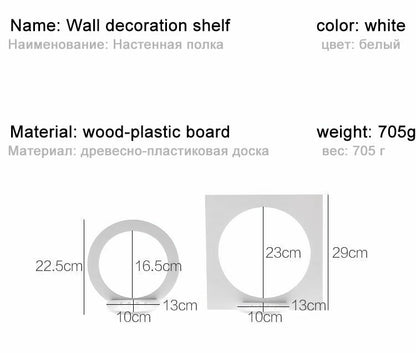 Wall Decorative Shelf Storage Racks 2/4Pcs/Set Wooden Plastic Shelves Organizers