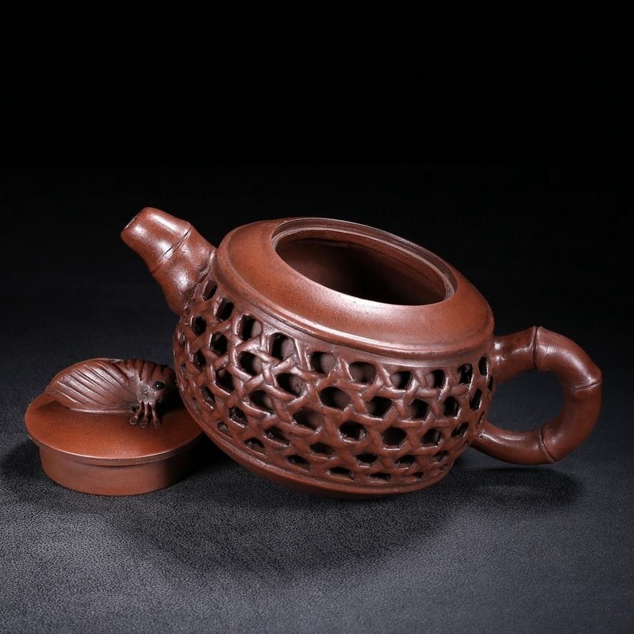 Chinese Yixing Purple Clay Teapot Tea Set Pot Zisha Ceramic Cute Decor Figurine