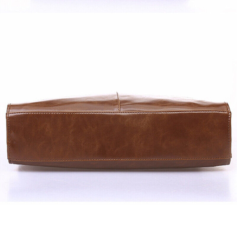 Men's Business Bag Travel Package Leather Briefcase Laptop Bag Shoulder Work Bag