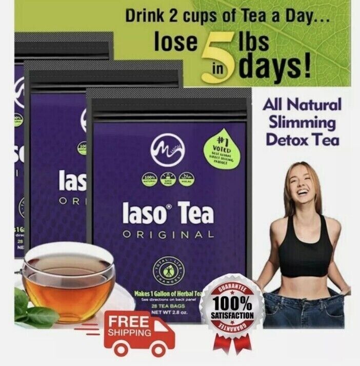24 hr Sale -Laso Tea Original, 28 Detox Tea Loose Weight 5 pounds and 5 days