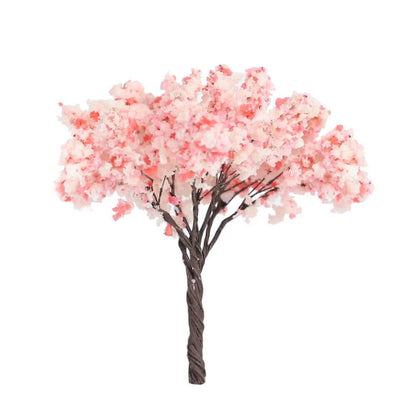 Miniature Cherry Flower Trees Model 65mm Plant Diorama Sand Table Layout 5-10Pcs