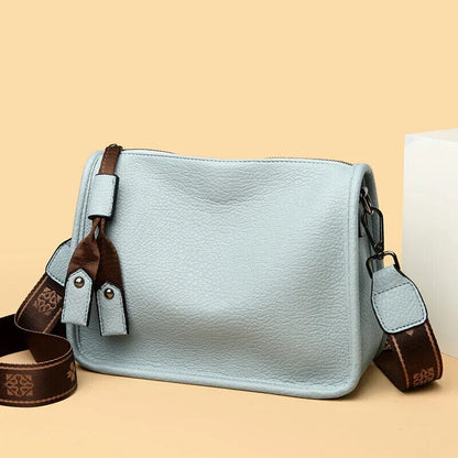 Genuine Leather Women Tote Bag Cowhide Ladies Shoulder Crossbody Bags Female