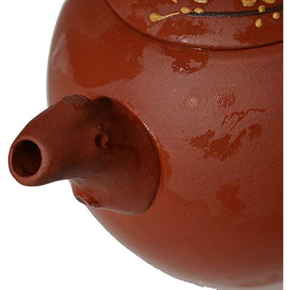 Teapot 9.5oz Chinese Yixing Clay Genuine Zisha Infuser for Loose Tea Kettle Red
