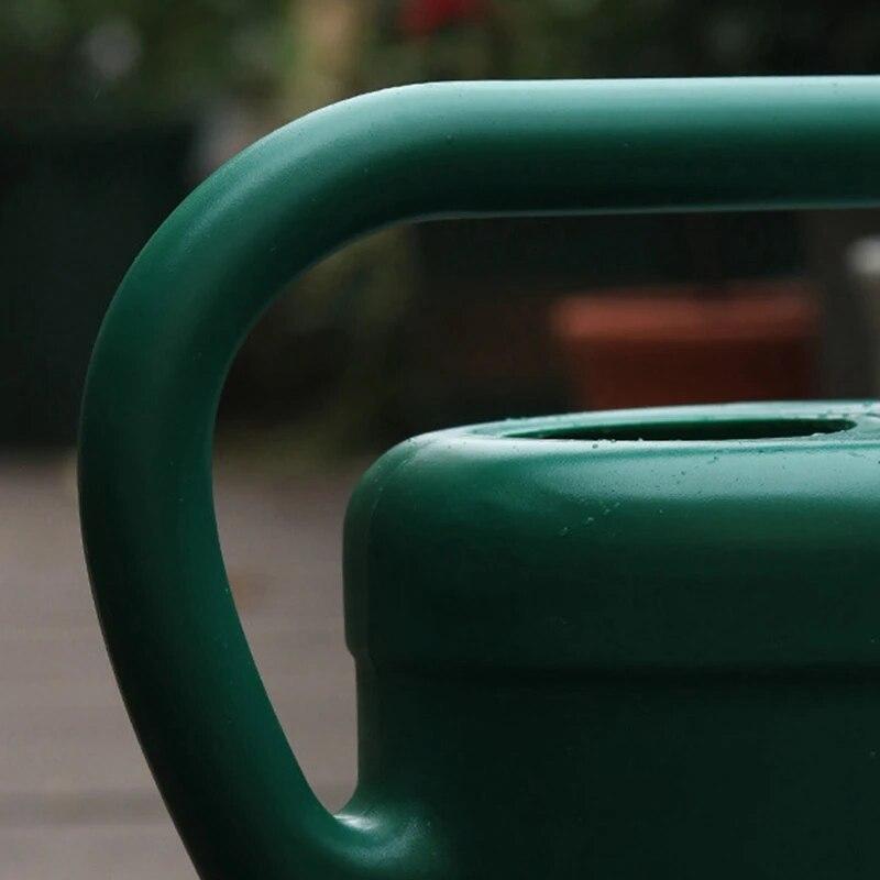 2-Gallon Plastic Watering Can Green Durable and Stylish Garden Essential