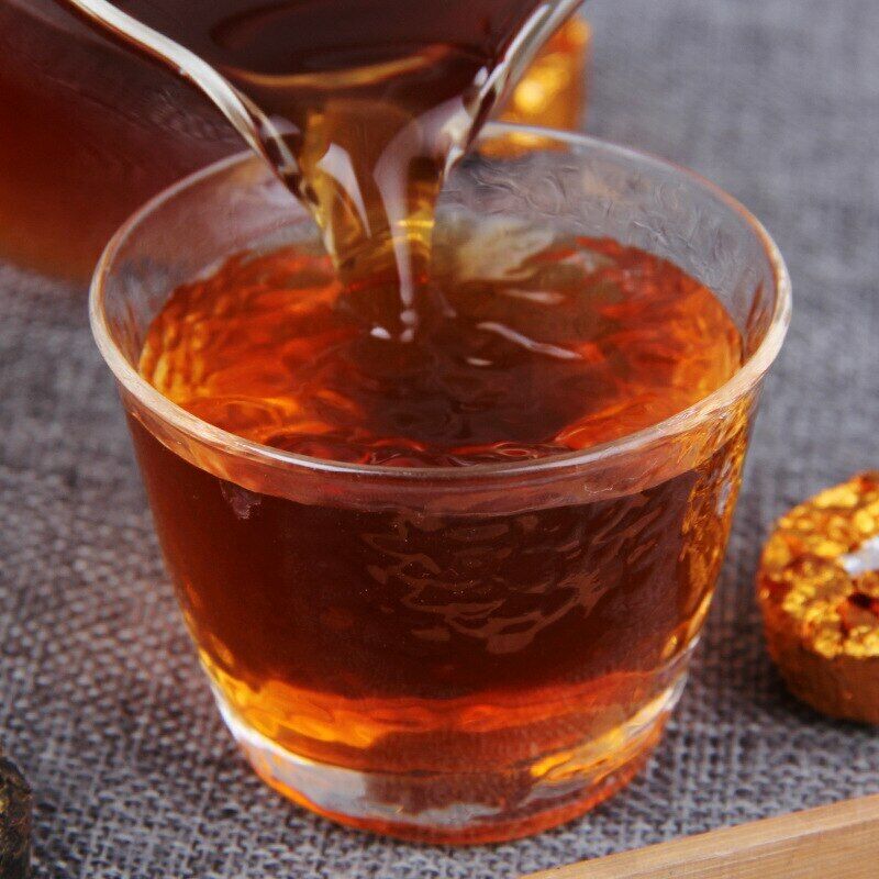 500g Top Glutinous Rice Aroma Shu Puerh Tea Mini Tuocha Ripe Puer Tea White Bag