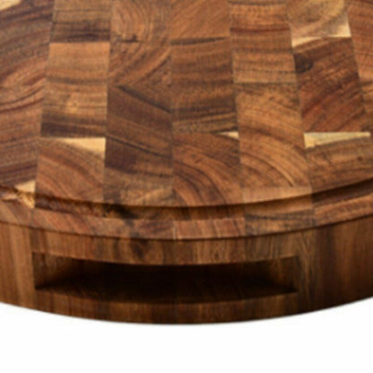 Cutting Boards End Grain Butcher Meat Chopping Block Acacia Wood 27.9x27.9x5.5cm