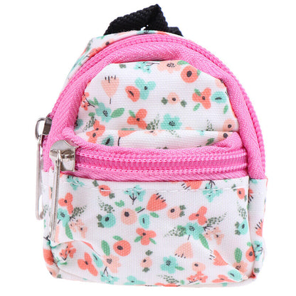 1:6 1:12 Dollhouse Miniature Flower Backpack Schoolbag Dolls Accessories W*B-ca