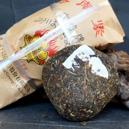 Xiaguan Holy Flame Tibetan Jincha Mushroom Shaped Puer Tea 2016 250g Raw Pu'er