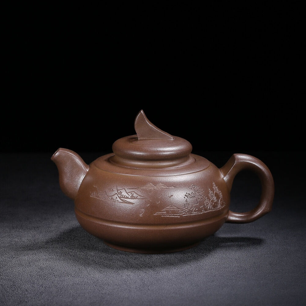 Chinese Yixing Zisha Clay Handmade Exquisite Teapot（一帆风顺 底款：高海庚）