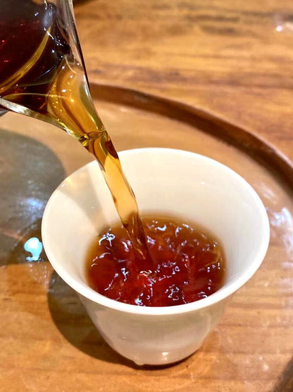 2018 China Cha Zhe Da Hong Yin puer,pu erh Puer Tea Ripe Yunnan cake tee,357g
