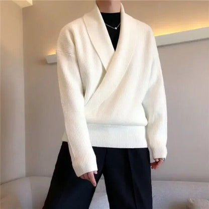 Mens Sweaters V-neck Sweater Men's Pullovers Sweaters Male Coat