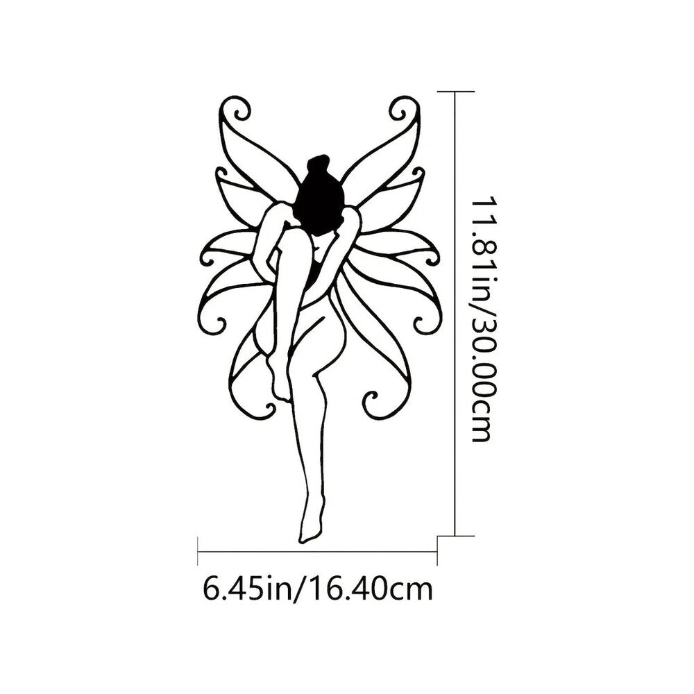 1pc Iron Crafts Flower Figurines Wall Decor, Metal Decor Interior Decoration