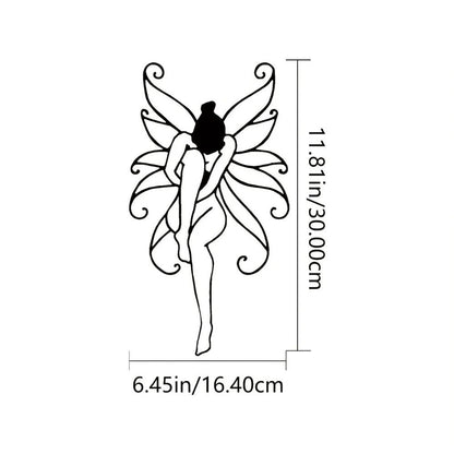 1pc Iron Crafts Flower Figurines Wall Decor, Metal Decor Interior Decoration