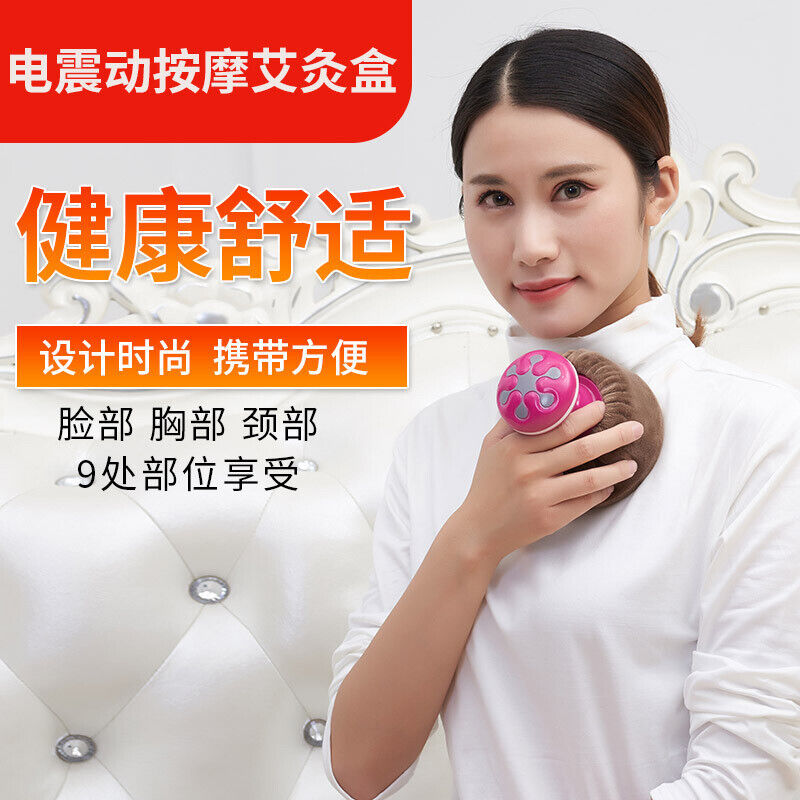 Electric Massage Moxibustion Box Portable Wormwood Roll Mugwort Moxa Tool 艾灸艾条艾草